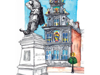 A4 artprint Hoorn Roode Steen