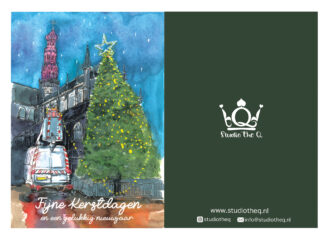 A6 Kerstkaart met envelop Haarlem