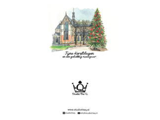 A6 Kerstkaart met envelop Alkmaar